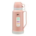 Термос 1.8 л, со стеклянной колбой, сохраняет тепло 12 ч, с кружкой, коричневый - Фото 2