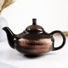 Чайный сервиз "Орнамент" старина, чайник 1л/ сахарница 0,5л/ сливочник 0,3л/ чашка 6х0,25л - фото 24528209