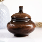 Чайный сервиз "Орнамент" старина, чайник 1л/ сахарница 0,5л/ сливочник 0,3л/ чашка 6х0,25л - фото 24528212