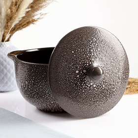 Пельменница «Борисовская», 2 л, 19×12 см, мрамор, коричневая