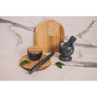 Банка для сыпучих Magistro Marte, мрамор, 150 мл, d=10 см, чёрная - Фото 10