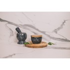 Банка для сыпучих Magistro Marte, мрамор, 150 мл, d=10 см, чёрная - Фото 11