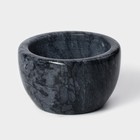 Банка для сыпучих Magistro Marte, мрамор, 150 мл, d=10 см, чёрная - Фото 4