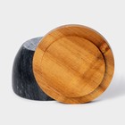 Банка для сыпучих Magistro Marte, мрамор, 150 мл, d=10 см, чёрная - Фото 6