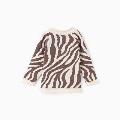Джемпер для девочки вязаный «Крошка Я» Zebra рост 74-80 см, цвет молочный