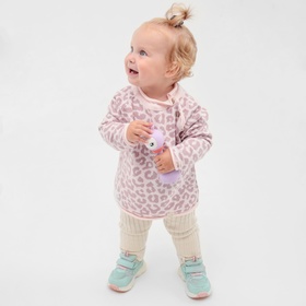 Джемпер вязаный Крошка Я Leo Baby рост 80-86 см, розовый