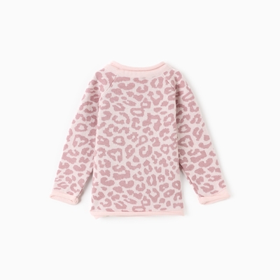 Джемпер для девочки вязаный «Крошка Я» Leo Baby,, рост 92-98 см, розовый