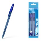 Набор ручек шариковых 4 штуки ErichKrause R-301 Stick Original узел 1.0мм, цвет синий - фото 321677427