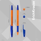 Набор ручек шариковых 4 штуки, ErichKrause R-301 Stick&Grip Orange, узел 0.7 мм, чернила синие, резиновый держатель, длина линии письма 2000 метров 10603537 - фото 14050144