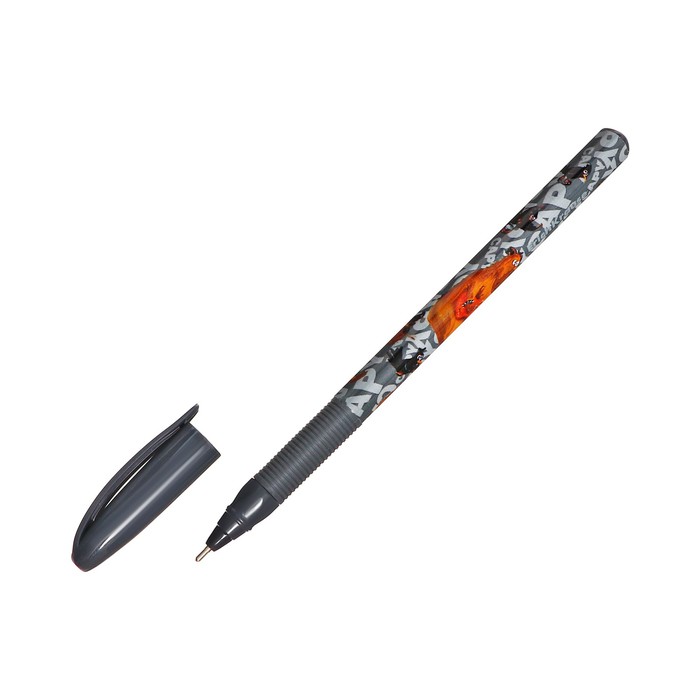 Ручка шариковая ErichKrause U-109 Stick&Grip Happy Capy узел 1.0мм, цвет синяя