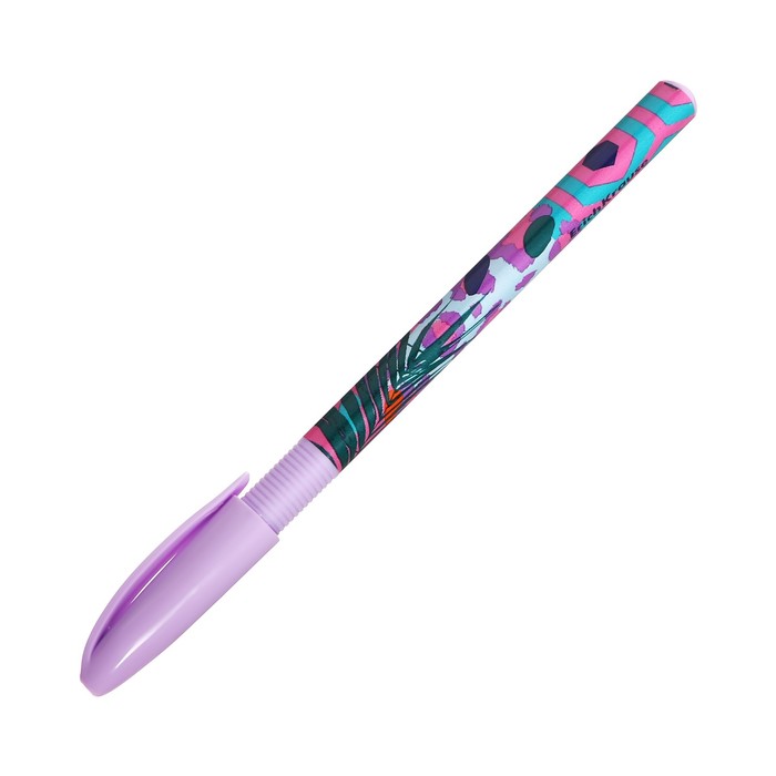 Ручка шариковая ErichKrause U-109 Stick&Grip Tropical узел 1.0мм, цвет синяя