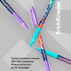 Набор ручек шариковых 4 штуки ErichKrause U-109 Stick&Grip Tropical узел 1.0мм, цвет синий - Фото 7