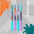 Набор ручек шариковых 4 штуки ErichKrause U-109 Stick&Grip Tropical узел 1.0мм, цвет синий - Фото 8