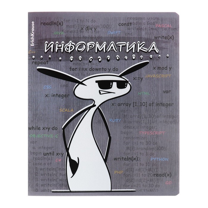 Комплект предметных тетрадей 48 листов, 12 штук, ErichKrause "Чубрик", пластиковая обложка шелкография, блок офсет белизна 100%, инфо-блок