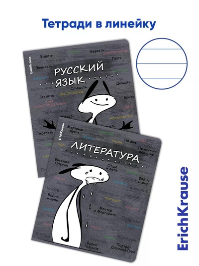 Набор предметных тетрадей ErichKrause «Чубрик», 12 предметов, 48 листов, со справочным материалом, пластиковая обложка