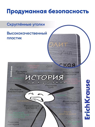 Набор предметных тетрадей ErichKrause «Чубрик», 12 предметов, 48 листов, со справочным материалом, пластиковая обложка