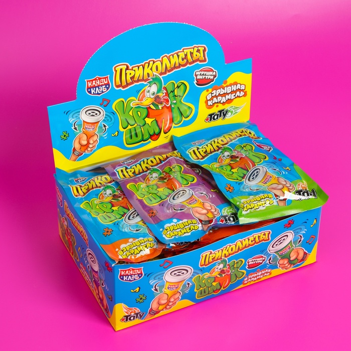 Взрывная карамель с игрушкой и татуировкой «Приколисты. Кряк-шмяк», 1 г - Фото 1