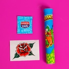 Взрывная карамель с игрушкой и татуировкой «Приколисты. Кряк-шмяк», 1 г - Фото 5