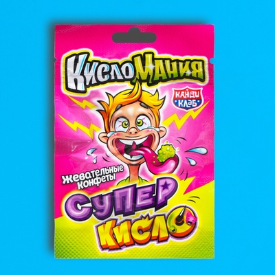 Жевательные конфеты «Кисломания Супер Кисло» 13 г