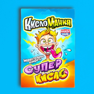 Жевательные конфеты «Кисломания Супер Кисло» 13 г