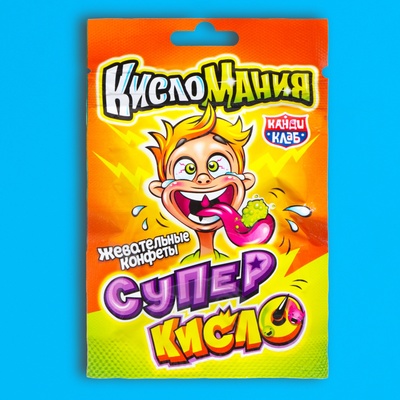 Жевательные конфеты «Кисломания Супер Кисло» 13 г
