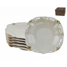Набор глубоких тарелок Lenardi «Перламутр белый», фарфор, 21 см, 6 шт - фото 306137668