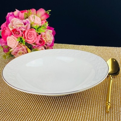 Набор глубоких тарелок Lenardi «Белая Роза», фарфор, d=23 см, 6 шт
