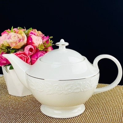 Чайник заварочный Lenardi «Белая Роза», фарфор, 1500 мл
