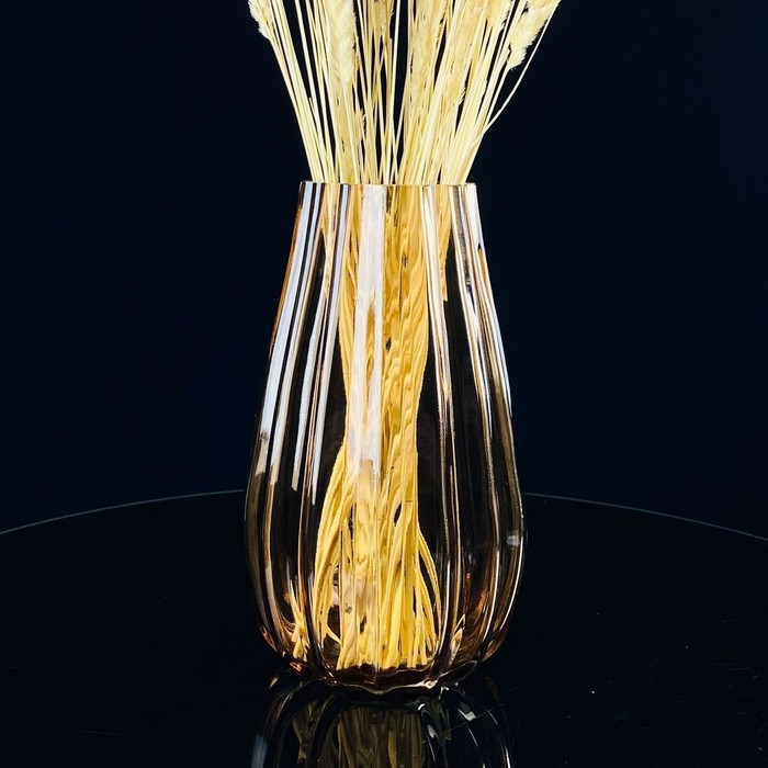 Ваза декоративная для цветов Lenardi, стекло, 19 см - Фото 1