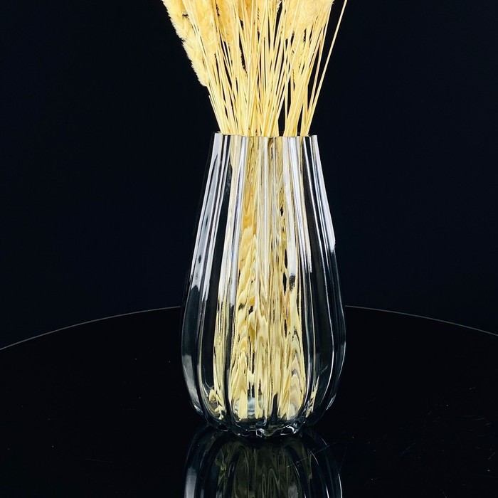 Ваза декоративная для цветов Lenardi, стекло, 25.5 см - Фото 1