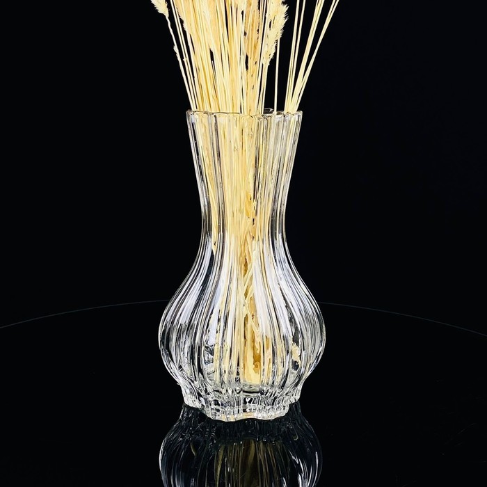 Ваза декоративная для цветов Lenardi, стекло, 20.5 см - Фото 1