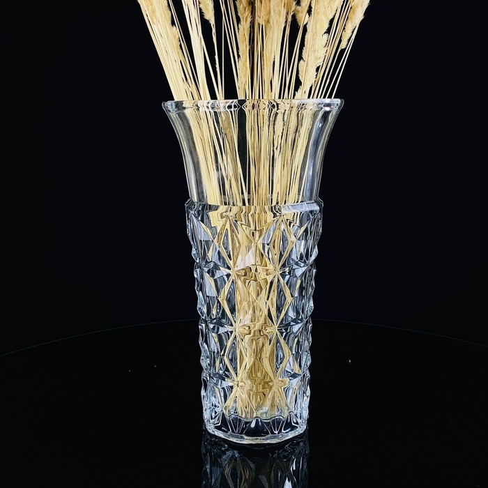 Ваза декоративная для цветов Lenardi, стекло, 28 см - Фото 1