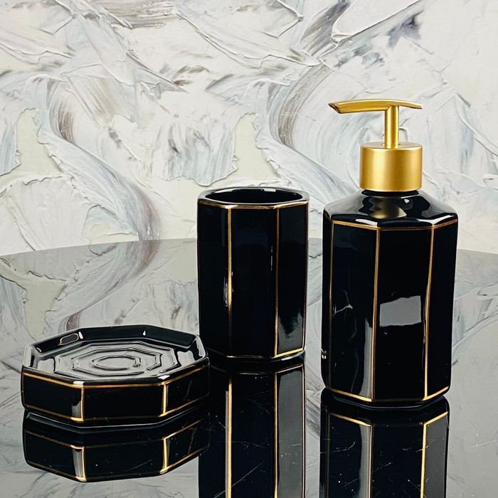 

Ванный набор Lenardi, фарфор, 3 предмета