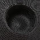 Шляпа женская MINAKU, цв. чёрный, р-р 58 - фото 24435354