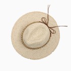 Шляпа женская MINAKU, бежевая, размер 56-58 - Фото 2