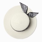 Шляпа женская MINAKU, цв. молочный, р-р 58 - фото 807665076