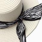 Шляпа женская MINAKU, цв. молочный, р-р 58 - фото 807665078