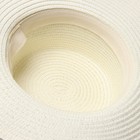 Шляпа женская MINAKU, цв. молочный, р-р 58 - фото 807665079