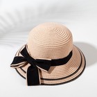 Шляпа для девочки MINAKU "Модница", цвет розовый, р-р 52 - фото 306138214