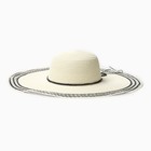 Шляпа женская MINAKU, цв. молочный, р-р 58 - фото 307815472