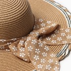 Шляпа женская MINAKU, цв. коричневый, р-р 58 - Фото 4