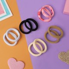 Резинка для волос "Синди" (набор 10 шт) классика блеск, микс (комплект 6 шт) - фото 24512253