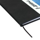 Дневник универсальный для 1-11 классов "Полоса", твёрдая обложка из искусственной кожи, шелкография, ляссе, 48 листов, чёрный+голубой - фото 24489851