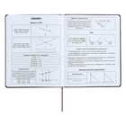 Дневник универсальный для 1-11 классов "Геометрия", твёрдая обложка из искусственной кожи, шелкография, ляссе, 48 листов, коричнево-бирюзовый - фото 24489917