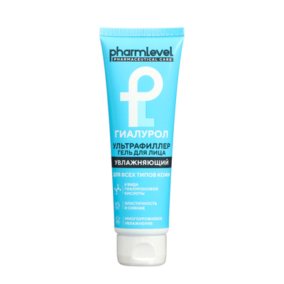 Гель для лица Pharmleve Гиалурон ультрафиллер, для всех типов кожи, 75 мл
