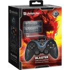 Геймпад Defender Blaster, беспроводной, вибрация, для PC, USB, BT, черный 10577094 - фото 13601061