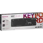 Клавиатура Defender Next HB-440, проводная, мембранная, 104 клавиши, USB, чёрная - Фото 6