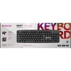Клавиатура Defender Next HB-440, проводная, мембранная, 104 клавиши, USB, чёрная - Фото 7