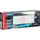 Клавиатура Defender Ivory GK-579, игровая,проводная,механическая,подсветка,87 кл,USB,белая - Фото 3