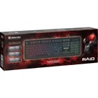 Клавиатура Defender Raid GK-778DL, игровая, проводная,мембранная, подсв,104 кл, USB, чёрная - Фото 7